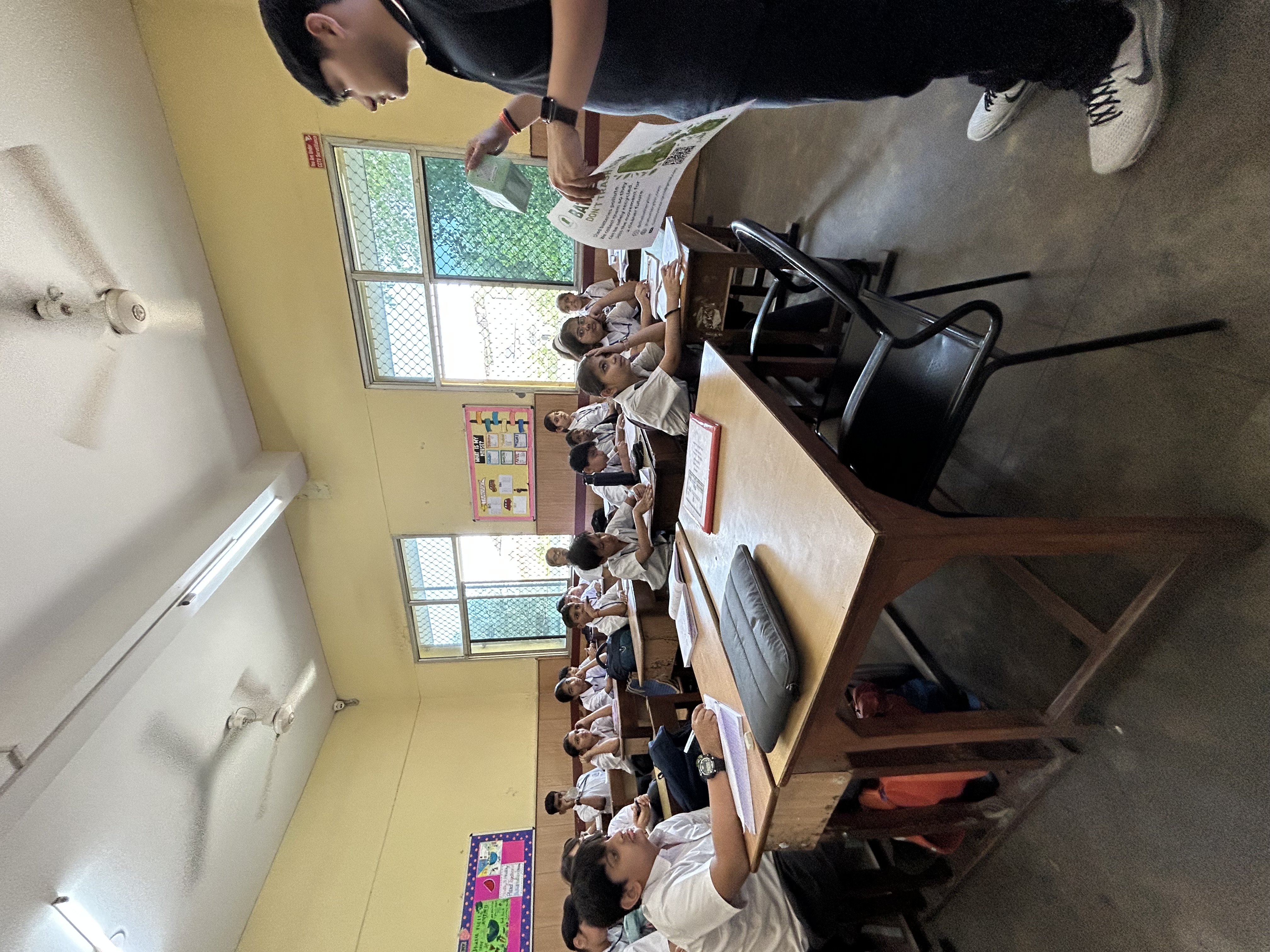 Classroom visit at N.C. Jindal – Session 1