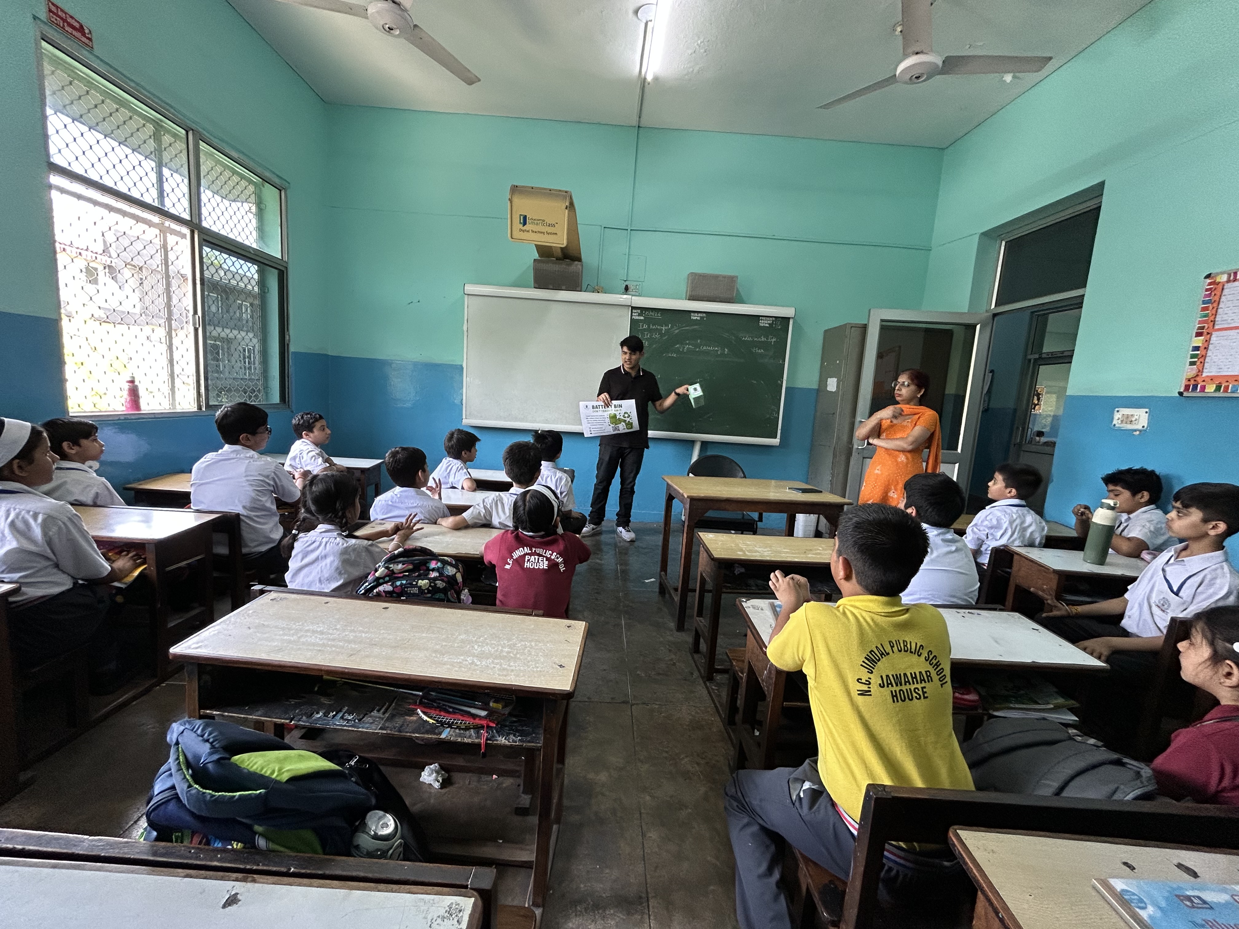 Classroom visit at N.C. Jindal – Session 3